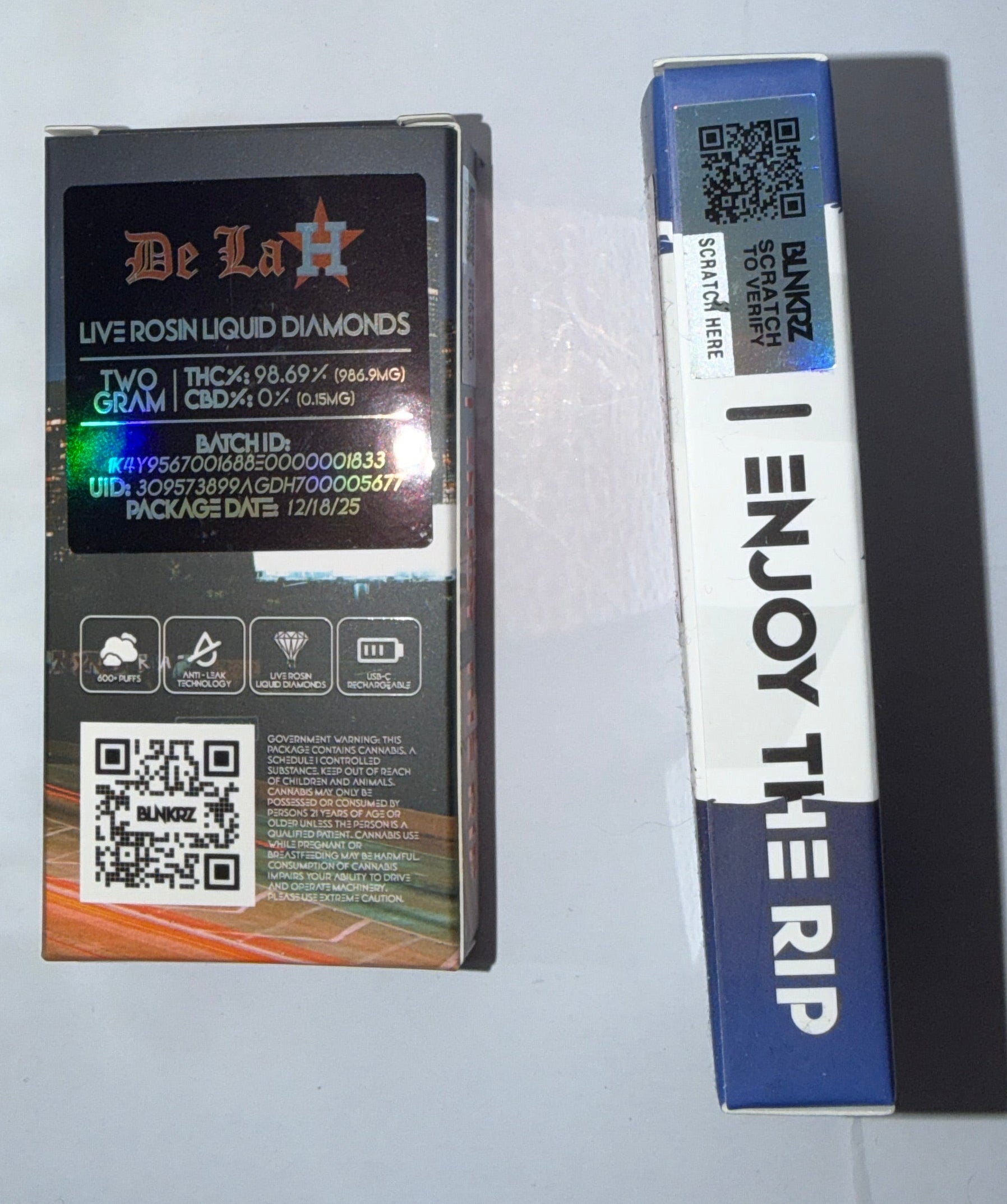 (LOW STOCK) 2G Blnkrz Live Resin Diamonds